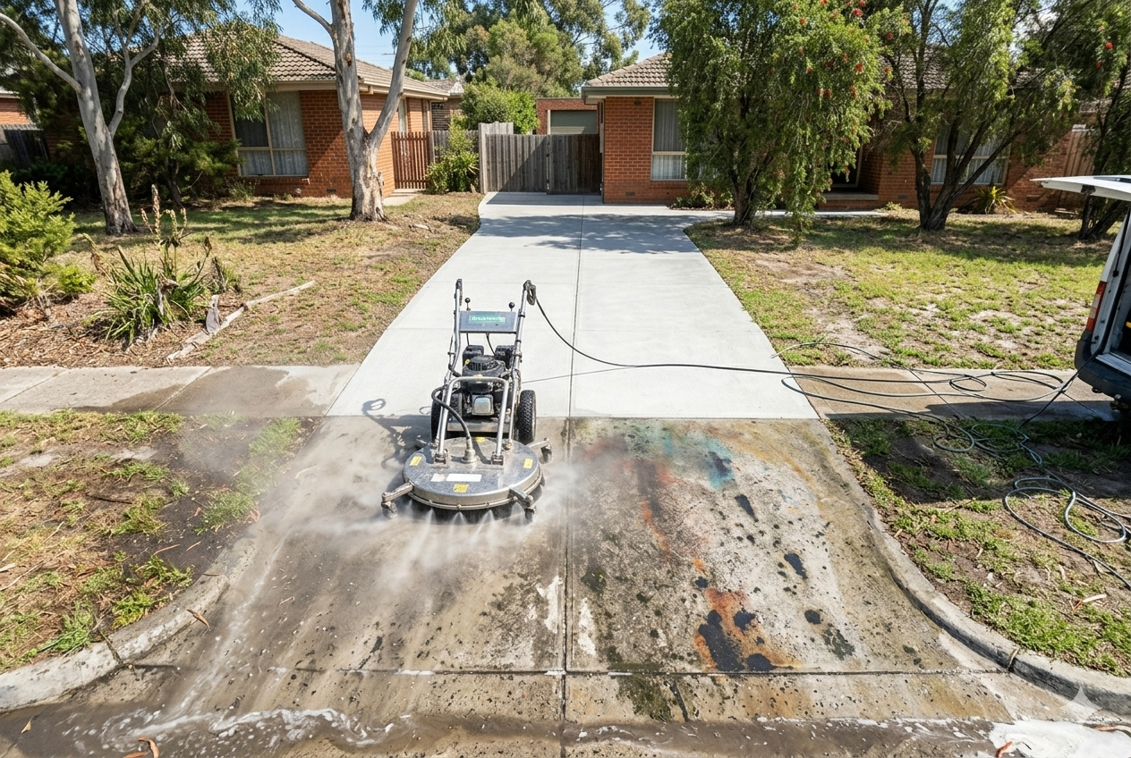 Driveway pressure washing Melbourne