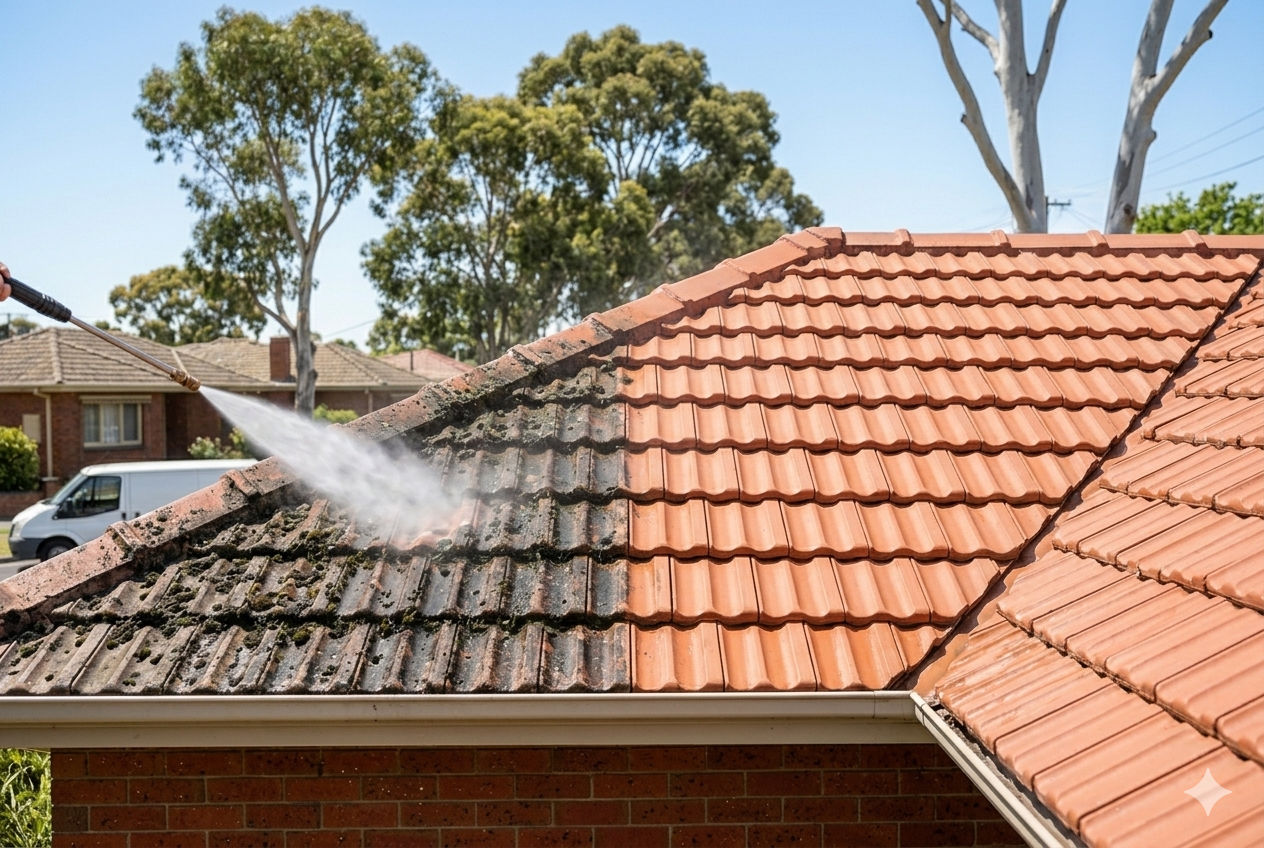 Roof pressure washing Melbourne